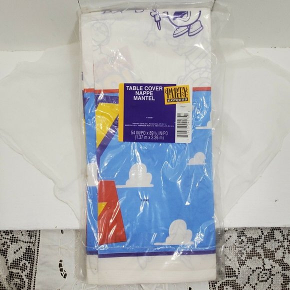 Hallmark Toy Story Table Cover Cloth 54x89.5" paper Vintage New 1995 collectible - Picture 2 of 9
